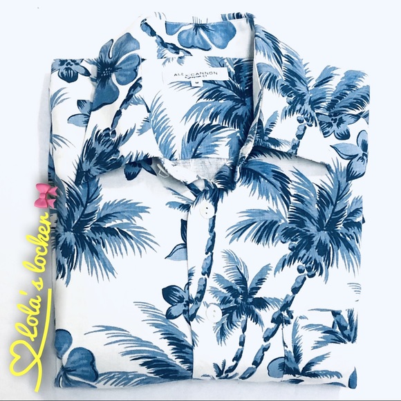 Alex Cannon Other - Alex Cannon Hawaiian Floral Button Front Shirt